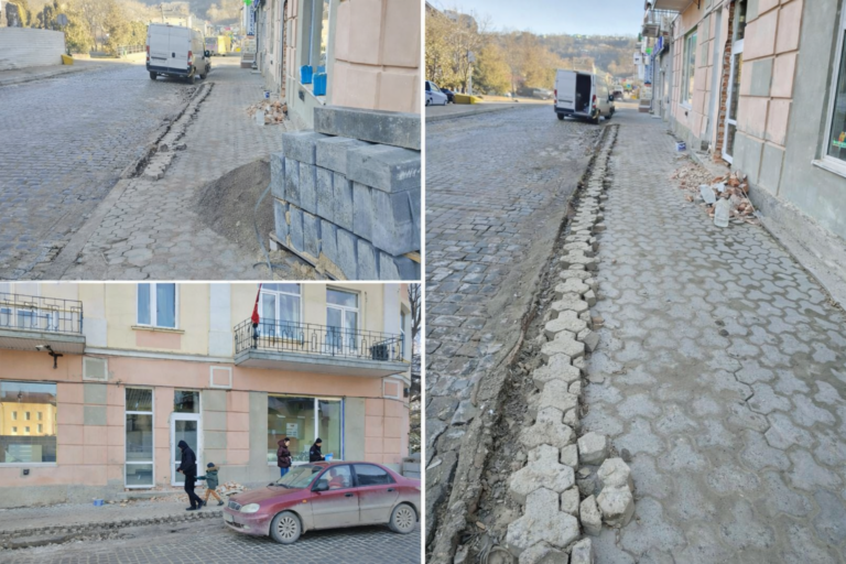 ПОЧАЛИ РЕМОНТ ФАСАДУ ТА РОЗІБРАЛИ ТРОТУАР БЕЗ ЖОДНИХ ДОЗВОЛІВ
