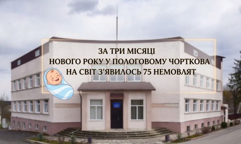 ЗА ТРИ МІСЯЦІ НОВОГО РОКУ У ПОЛОГОВОМУ ЧОРТКОВА НА СВІТ З’ЯВИЛОСЬ 75 НЕМОВЛЯТ