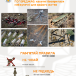 УВАГА! МІННА НЕБЕЗПЕКА – ЗАКЛИК ДО ОБЕРЕЖНОСТІ!
