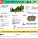 УВАГА! ПЕРОРАЛЬНА ІМУНІЗАЦІЯ ДИКИХ М’ЯСОЇДНИХ ТВАРИН!